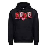 Black Xoxo Love Urban Hoodie - FaDigitalArtStudio