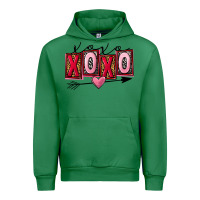Emerald Xoxo Love Urban Hoodie - FaDigitalArtStudio