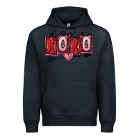 Navy Xoxo Love Urban Hoodie - FaDigitalArtStudio