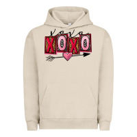 Pigment French Oak Xoxo Love Urban Hoodie - FaDigitalArtStudio