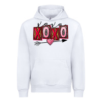 White Xoxo Love Urban Hoodie - FaDigitalArtStudio