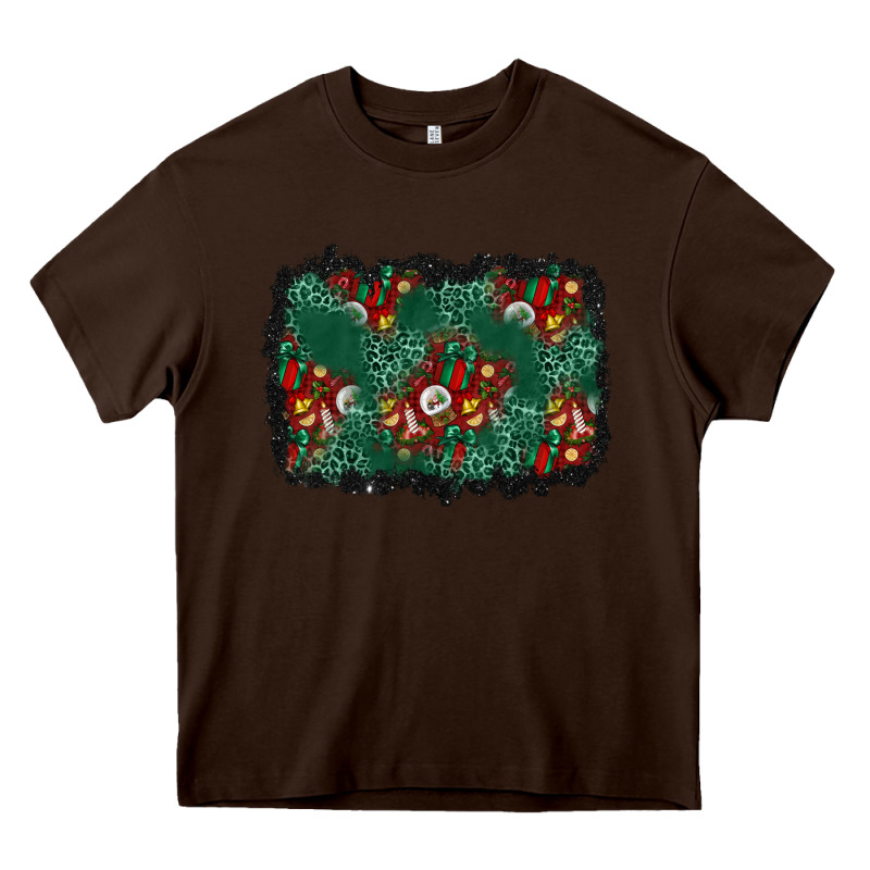 Christmas Gift Box And Leopard Background Heavy Core Tee by BundleAndBundleShop | Teevron