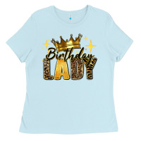 Baby Blue birthday lady Ladies Tee - RanaPortraitStore