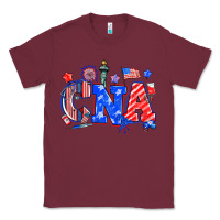 Burgundy 4th of july cna Classic Tee - NancyCooperArtShop