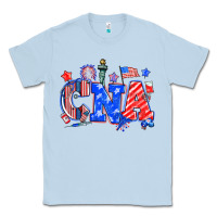 Dusty Blue 4th of july cna Classic Tee - NancyCooperArtShop