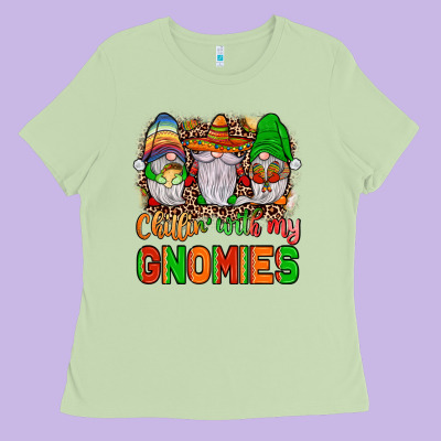 Mexico Chillin' With My Gnomies Ladies Tee Designed By Jahusdesignshop