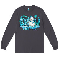 Smoke up to snow good winter snowman Long Sleeve Tee - MaliasSmallBusiness