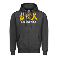Peace Love Cure Zipper Hoodie | Teevron