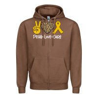 Chestnut Peace Love Cure Zipper Hoodie - Bettercallsaul