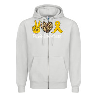 Dove Grey Peace Love Cure Zipper Hoodie - Bettercallsaul