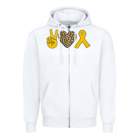 White Peace Love Cure Zipper Hoodie - Bettercallsaul