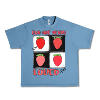 Pebble Blue you are berry loved Urban Heavy Tee - MaliasSmallBusiness