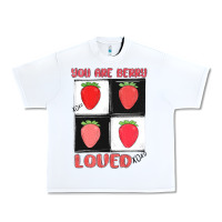 White you are berry loved Urban Heavy Tee - MaliasSmallBusiness