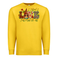 Lemon i think i love fall most of all Premium Sweatshirt - CowGirlArtShop