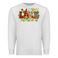 I Think I Love Fall Most Of All Premium Sweatshirt | Teevron