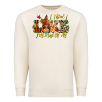 Sandshell i think i love fall most of all Premium Sweatshirt - CowGirlArtShop