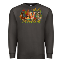 Smoke i think i love fall most of all Premium Sweatshirt - CowGirlArtShop
