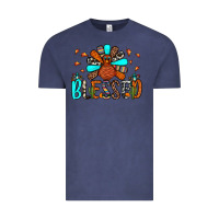 Vintage Denim blessed turkey Vintage Tee - JahusDesignShop