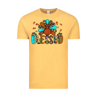 Vintage Mustard blessed turkey Vintage Tee - JahusDesignShop