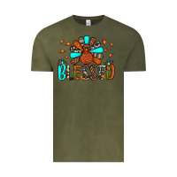 Vintage Olive blessed turkey Vintage Tee - JahusDesignShop