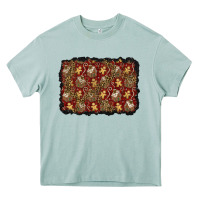 Arona christmas gingerbread man and house background Heavy Core Tee - BundleAndBundleShop