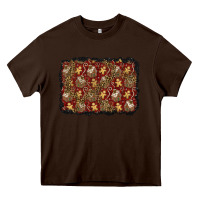 Chocolate Brown christmas gingerbread man and house background Heavy Core Tee - BundleAndBundleShop