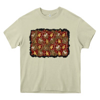 Mossy christmas gingerbread man and house background Heavy Core Tee - BundleAndBundleShop