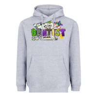 Heather Grey dentist mardi gras Heavyweight Hoodie - CowGirlArtShop