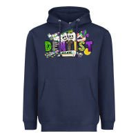 Navy dentist mardi gras Heavyweight Hoodie - CowGirlArtShop