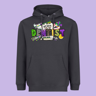 Dentist Mardi Gras Heavyweight Hoodie Designed By Cowgirlartshop