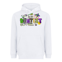 White dentist mardi gras Heavyweight Hoodie - CowGirlArtShop