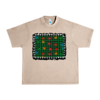 French Oak christmas buffalo plaid and lights background Urban Heavy Tee - AdoDesignShop