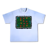 Grape Ice christmas buffalo plaid and lights background Urban Heavy Tee - AdoDesignShop