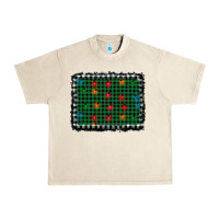 Sandshell christmas buffalo plaid and lights background Urban Heavy Tee - AdoDesignShop