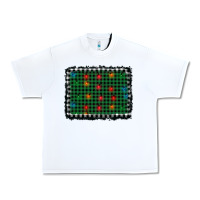 White christmas buffalo plaid and lights background Urban Heavy Tee - AdoDesignShop