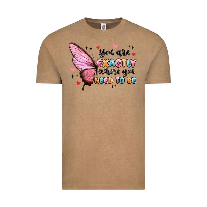 You Sre Exactly Where You Need To Be Vintage Tee by MaliasSmallBusiness | Teevron