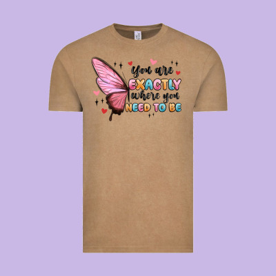 You Sre Exactly Where You Need To Be Vintage Tee Designed By Maliassmallbusiness