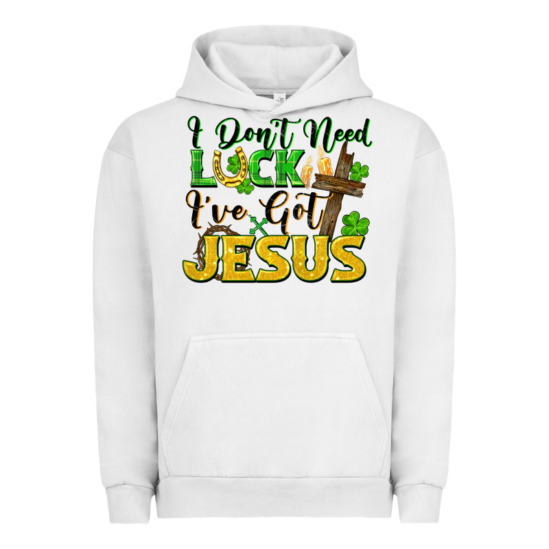 I Don't Need Luck I've Got Jesus Urban Hoodie by FaDigitalArtStudio | Teevron