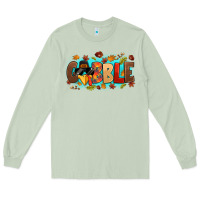 Matcha gobble with thanksgiving turkeys Long Sleeve Tee - MaliasSmallBusiness