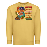 Antique Gold bonfires flannels smores campfires and pu Premium Sweatshirt - CowGirlArtShop