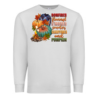 Dove Grey bonfires flannels smores campfires and pu Premium Sweatshirt - CowGirlArtShop