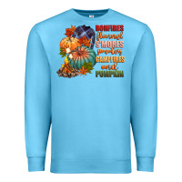Ocean Blue bonfires flannels smores campfires and pu Premium Sweatshirt - CowGirlArtShop