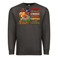Smoke bonfires flannels smores campfires and pu Premium Sweatshirt - CowGirlArtShop