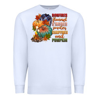 White bonfires flannels smores campfires and pu Premium Sweatshirt - CowGirlArtShop