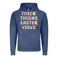 Vintage Denim thicks thighs easter vibes Vintage Hoodie - MaliasSmallBusiness