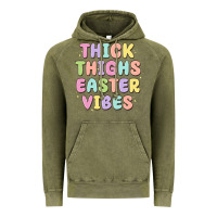 Vintage Olive thicks thighs easter vibes Vintage Hoodie - MaliasSmallBusiness
