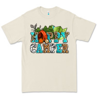 Bone happy camper with trees and map Premium Tee - AdoDesignShop