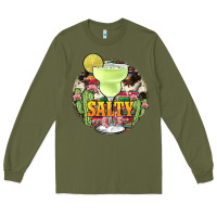 Army Green salty Long Sleeve Tee - JahusDesignShop