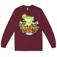 Burgundy salty Long Sleeve Tee - JahusDesignShop