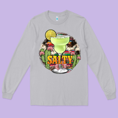 Salty Long Sleeve Tee Designed By Jahusdesignshop